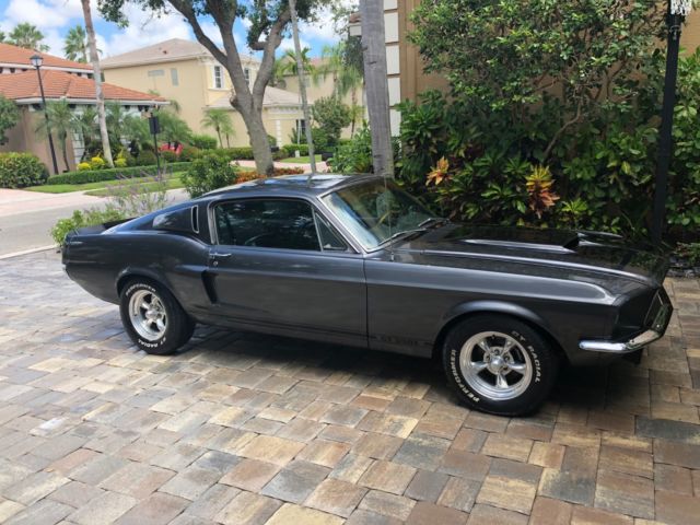 1968 Gray Ford Mustang