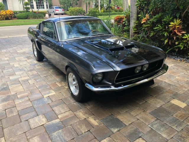 1968 Gray Ford Mustang