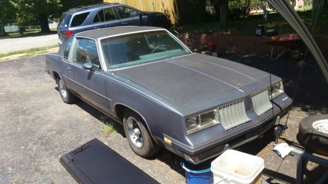 1984 Blue Oldsmobile Cutlass Sedan