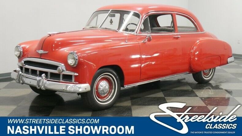 1949 Red Chevrolet Styleline Sedan