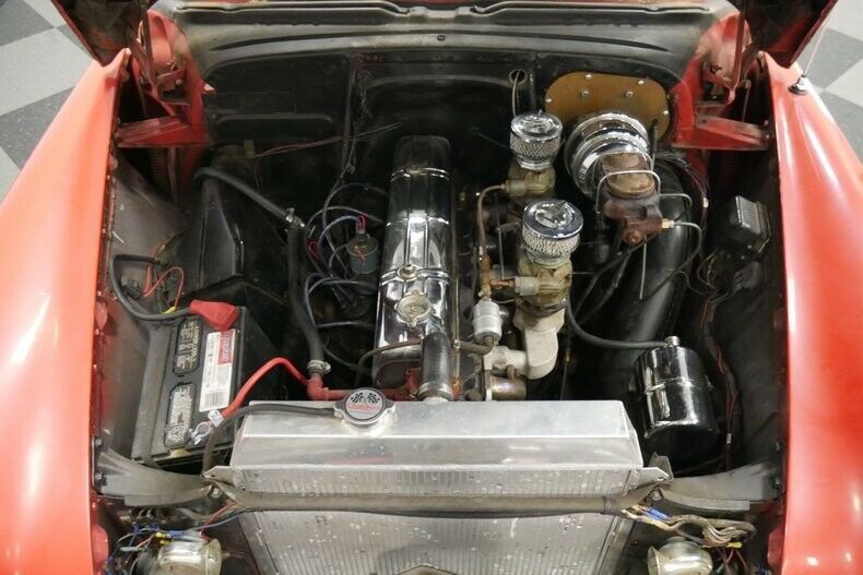 1949 Red Chevrolet Styleline Sedan