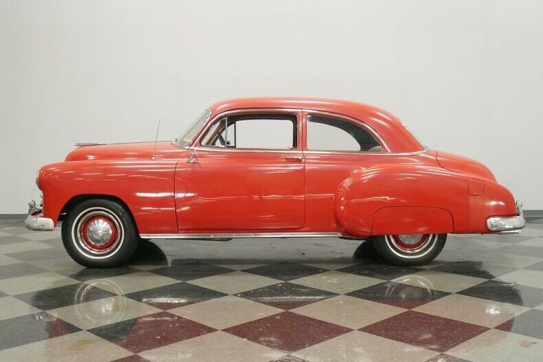 1949 Red Chevrolet Styleline Sedan
