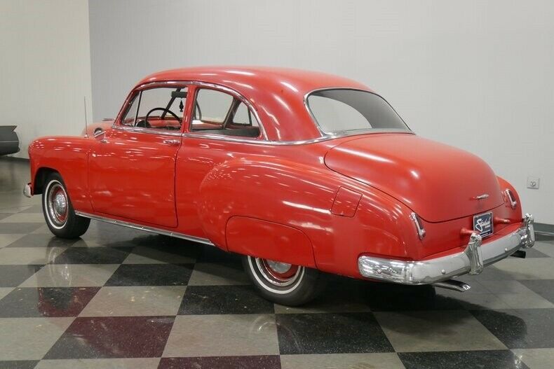 1949 Red Chevrolet Styleline Sedan