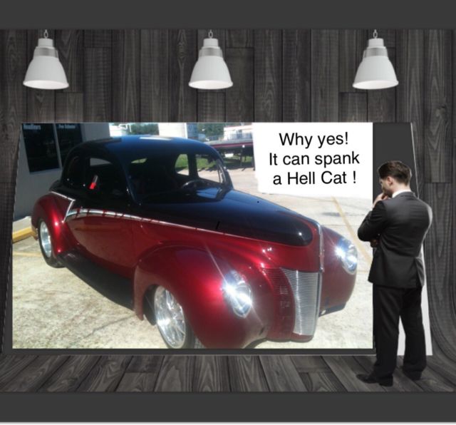 1940 Black over red Ford Coupe Coupe