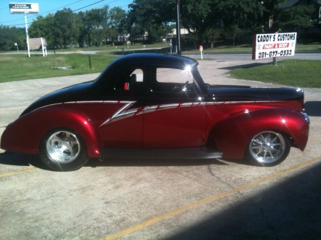 1940 Black over red Ford Coupe Coupe