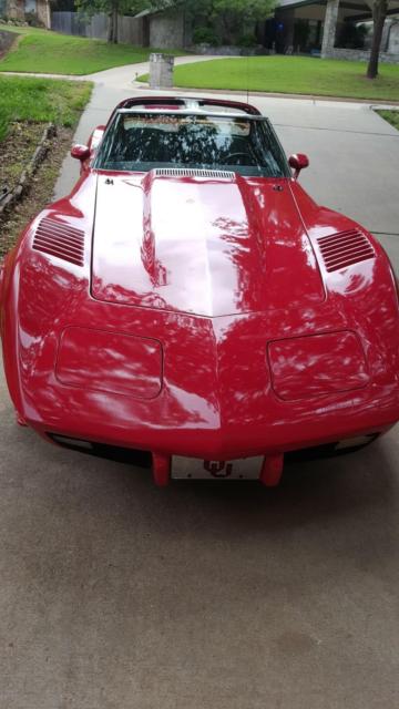 1976 Red Chevrolet Corvette T-Tops