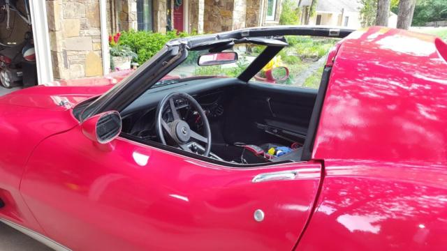 1976 Red Chevrolet Corvette T-Tops