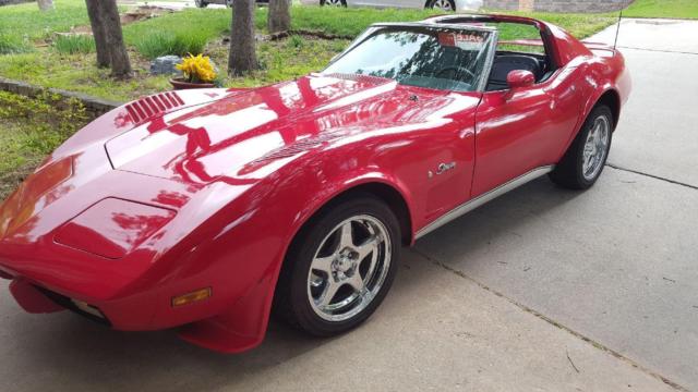 1976 Red Chevrolet Corvette T-Tops