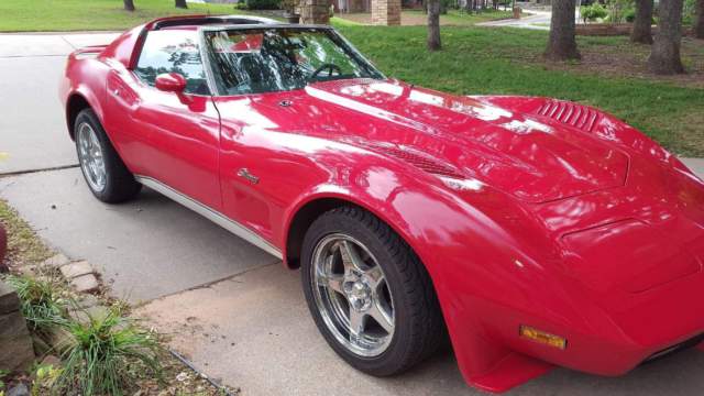 1976 Red Chevrolet Corvette T-Tops