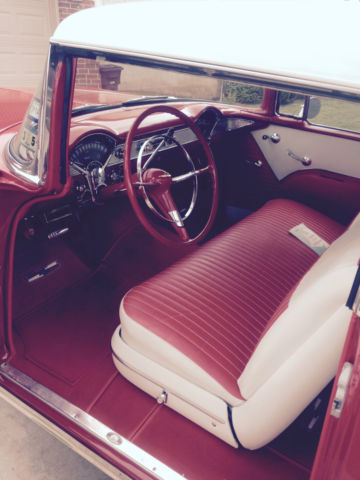 1955 Classic Red / White Chevrolet Bel Air/150/210 2 dr coupe