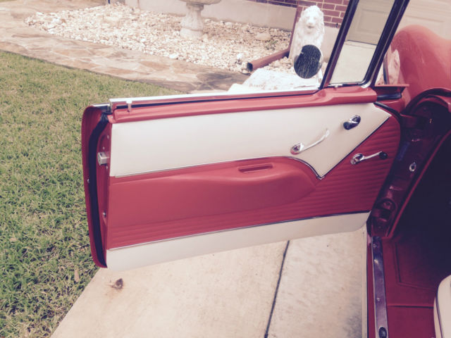 1955 Classic Red / White Chevrolet Bel Air/150/210 2 dr coupe