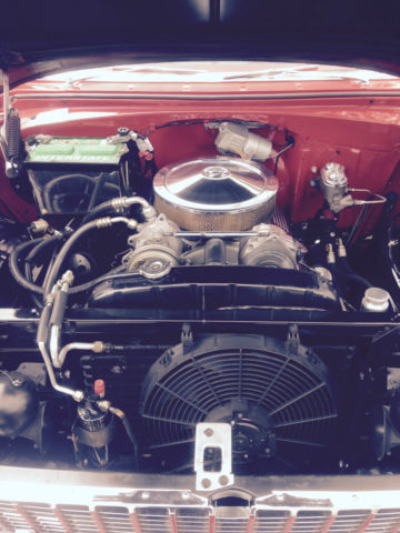 1955 Classic Red / White Chevrolet Bel Air/150/210 2 dr coupe