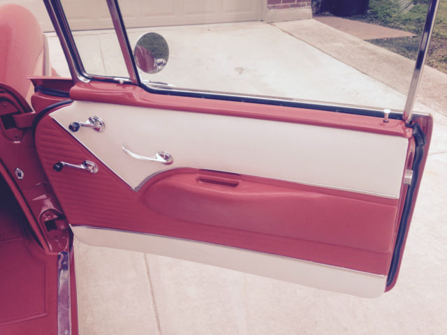 1955 Classic Red / White Chevrolet Bel Air/150/210 2 dr coupe