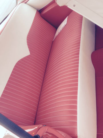 1955 Classic Red / White Chevrolet Bel Air/150/210 2 dr coupe