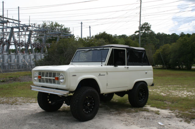 1966 White Ford Bronco SUV