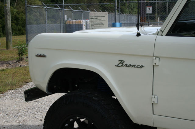 1966 White Ford Bronco SUV