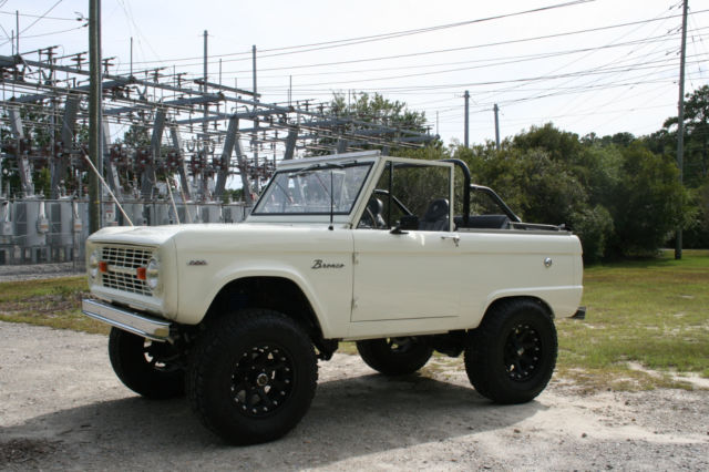 1966 White Ford Bronco SUV