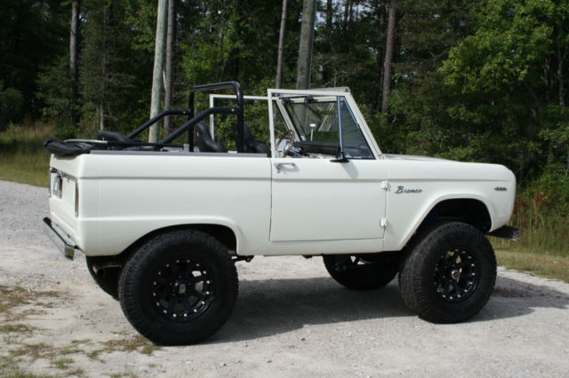 1966 White Ford Bronco SUV