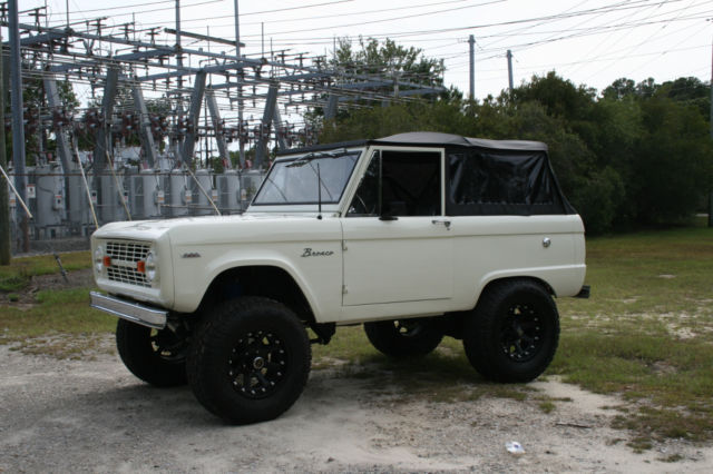 1966 White Ford Bronco SUV