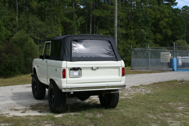 1966 White Ford Bronco SUV