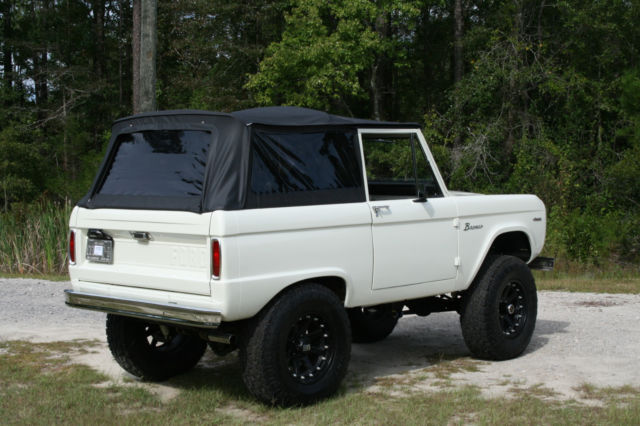 1966 White Ford Bronco SUV