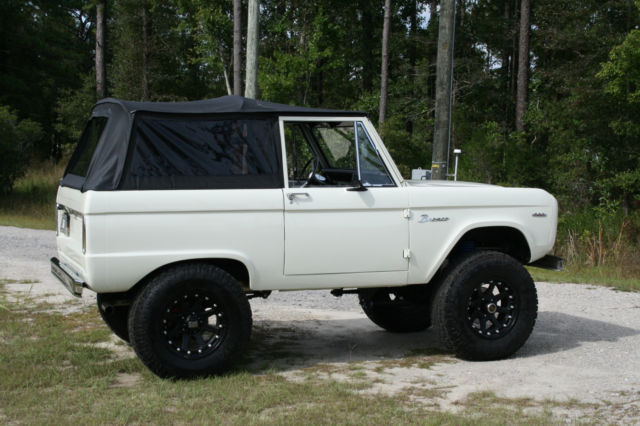 1966 White Ford Bronco SUV
