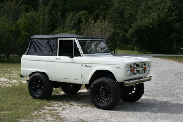 1966 White Ford Bronco SUV