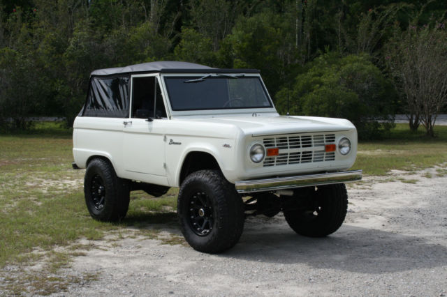 1966 White Ford Bronco SUV