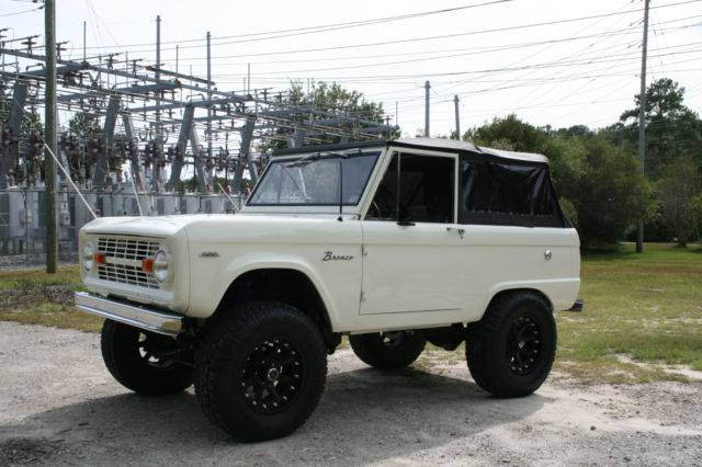 1966 White Ford Bronco SUV