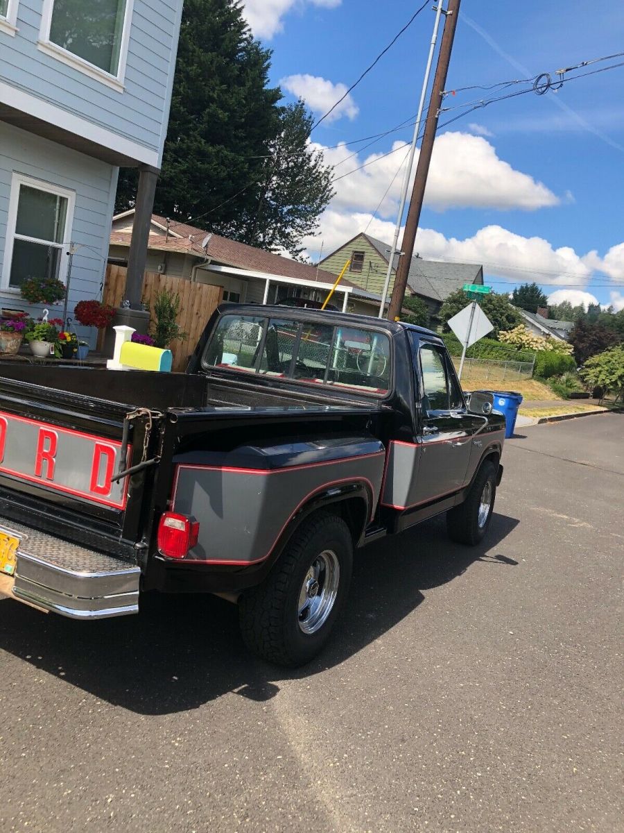 1981 Black Ford F-150 Step side