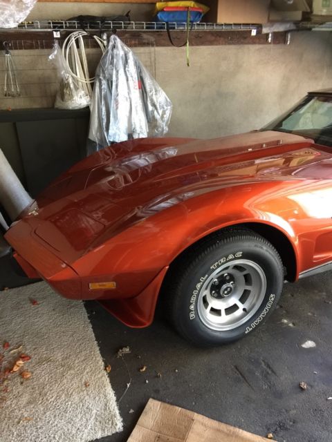 1979 Orange Chevrolet Corvette T-Top
