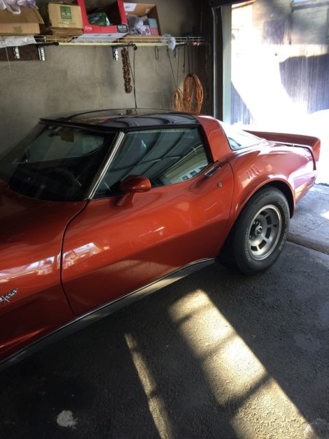 1979 Orange Chevrolet Corvette T-Top