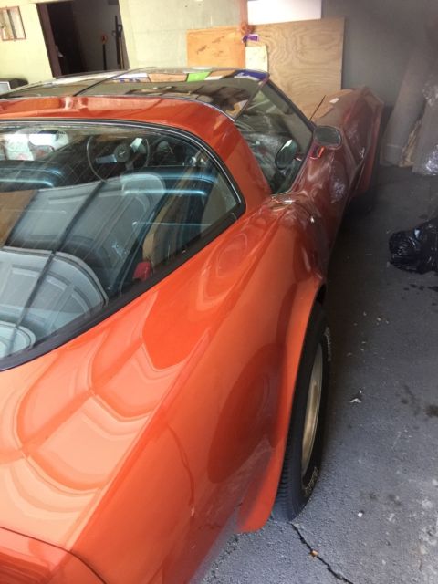 1979 Orange Chevrolet Corvette T-Top