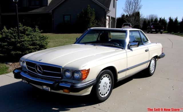 1986 Tan Mercedes-Benz SL-Class Convertible
