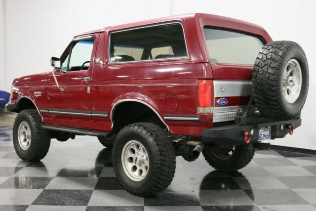 1991 Red Ford Bronco SUV