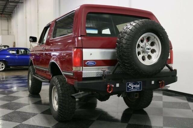 1991 Red Ford Bronco SUV