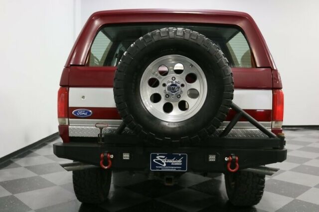 1991 Red Ford Bronco SUV