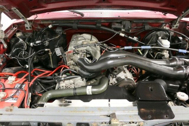 1991 Red Ford Bronco SUV