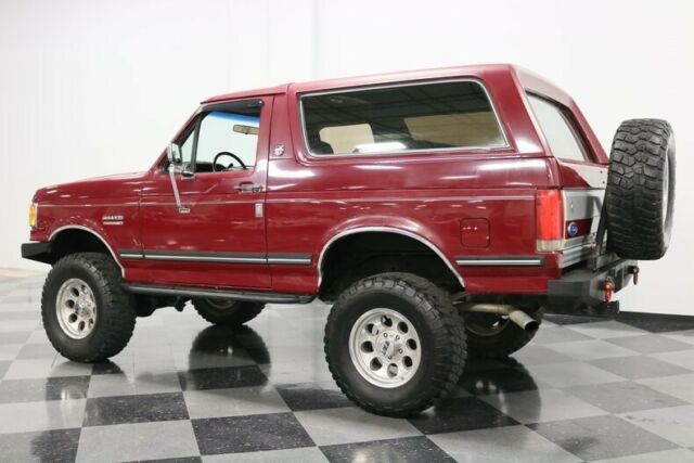 1991 Red Ford Bronco SUV