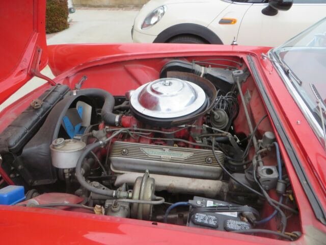 1955 Red Ford Thunderbird Convertible