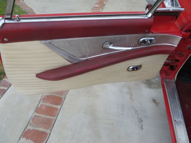 1955 Red Ford Thunderbird Convertible