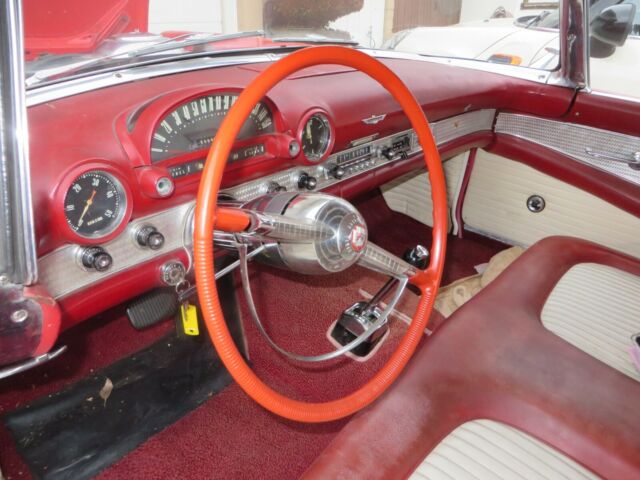 1955 Red Ford Thunderbird Convertible