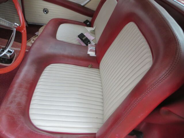 1955 Red Ford Thunderbird Convertible