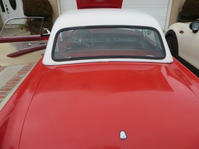 1955 Red Ford Thunderbird Convertible