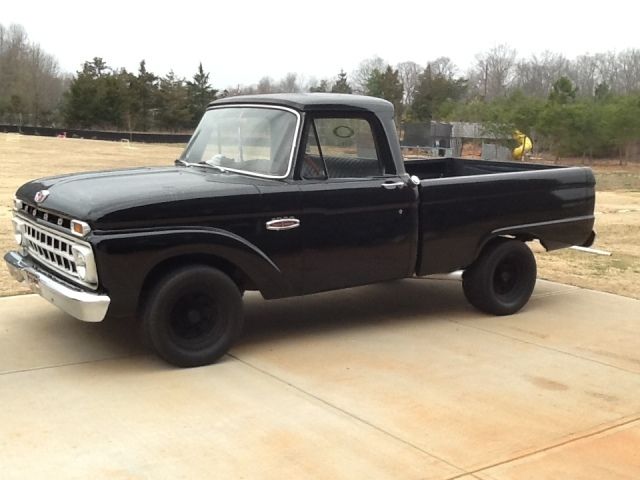 1966 Black Ford F-100