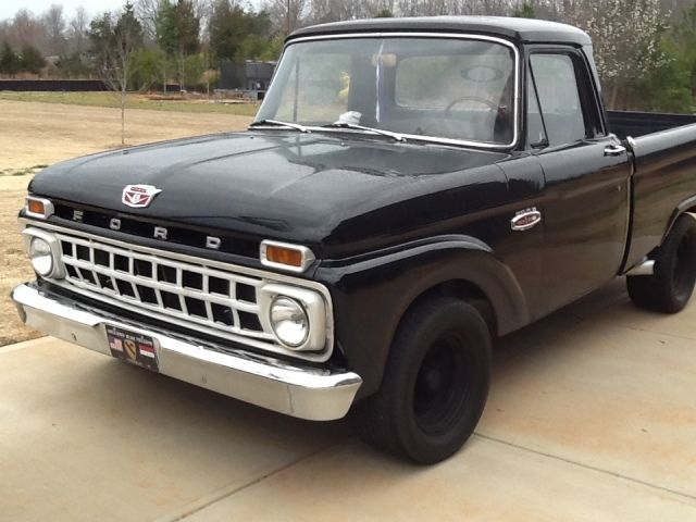 1966 Black Ford F-100