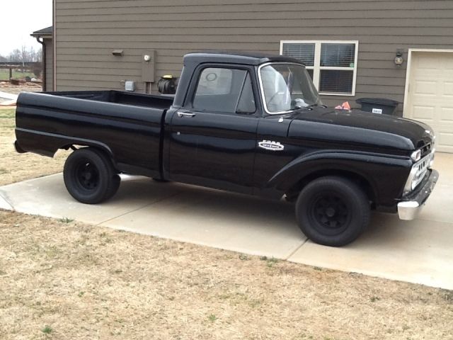 1966 Black Ford F-100