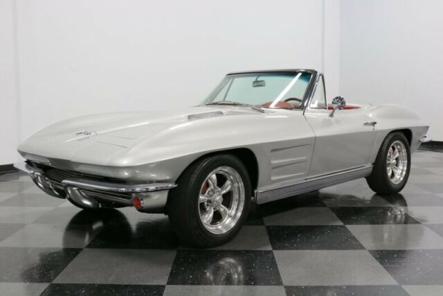 1963 Silver Chevrolet Corvette Convertible