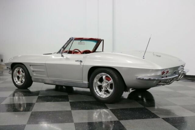 1963 Silver Chevrolet Corvette Convertible