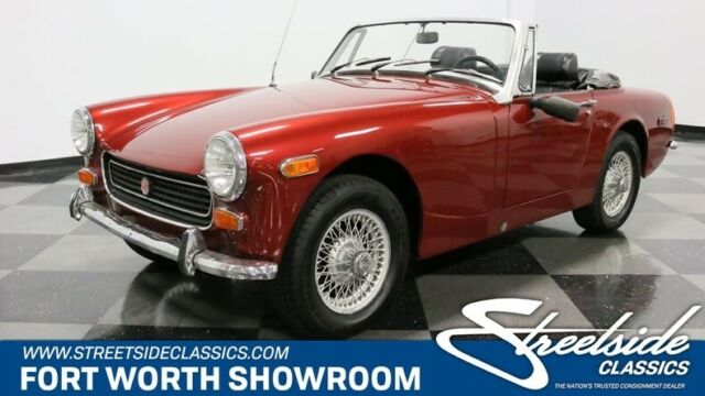 1973 Maroon MG Midget Convertible